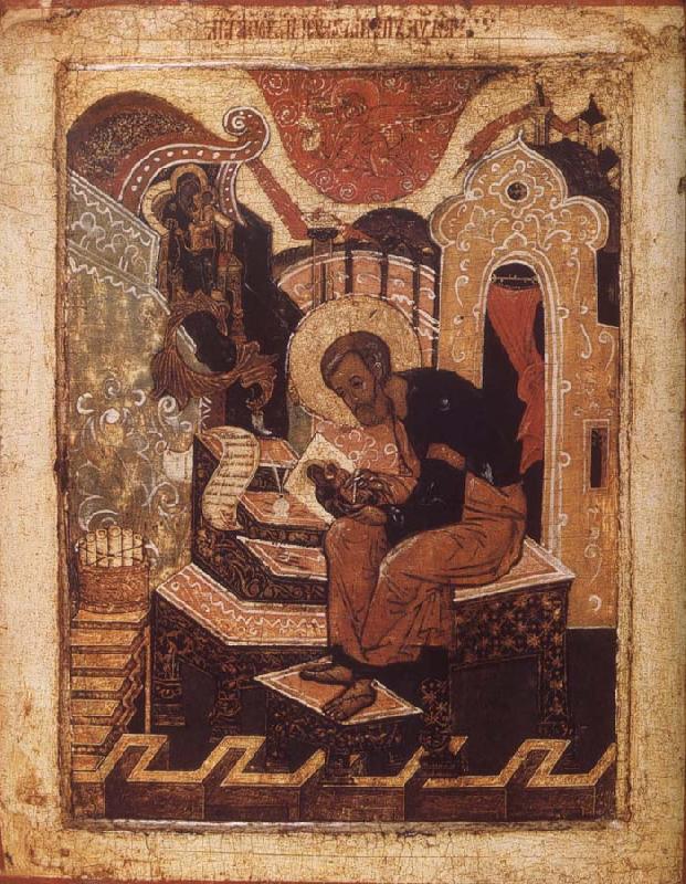 unknow artist Saint Luke theEvangelist Painting the Ico of the Virgin oil painting picture